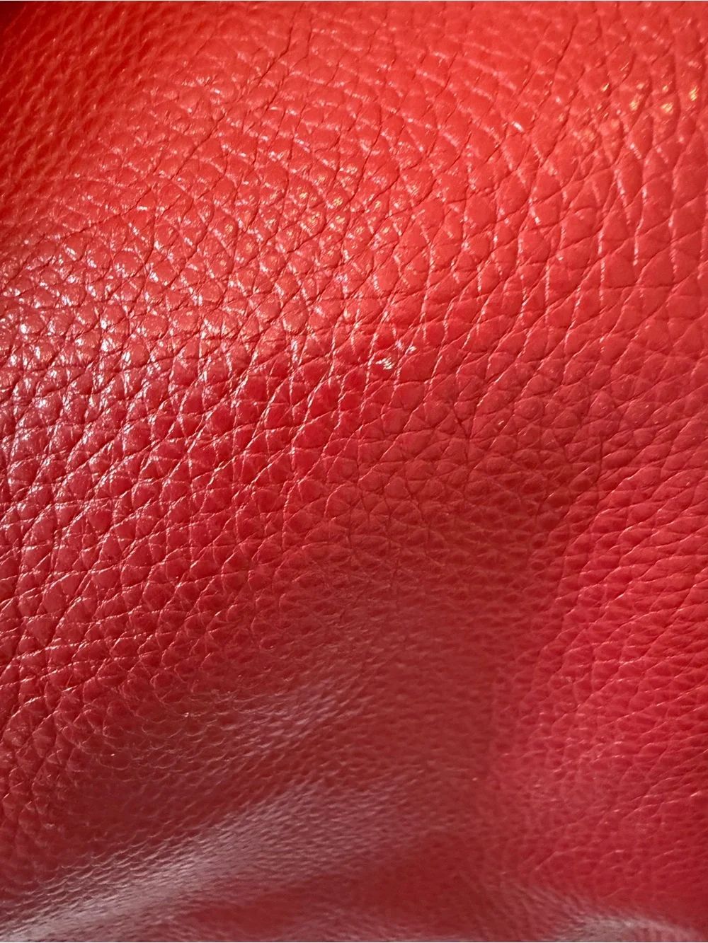 Vintage BCBGMAXAZRIA Red Leather Hobo Shoulder Bag